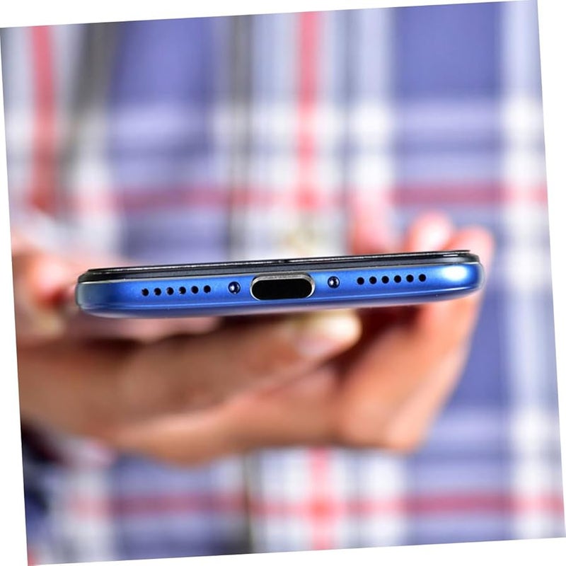 STOBOK 10 Pack USB C Port Dust Plugs Black Dustproof Charging Port Covers for Smartphones Tablets - Image 4